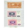 Image 10 : (5) Sheets of Foreign Currency Notes. (Total  16 Notes)