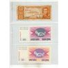 Image 9 : (5) Sheets of Foreign Currency Notes. (Total  16 Notes)