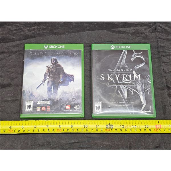 (2) X-Box One Games – Skyrim & Shadow of Mordor