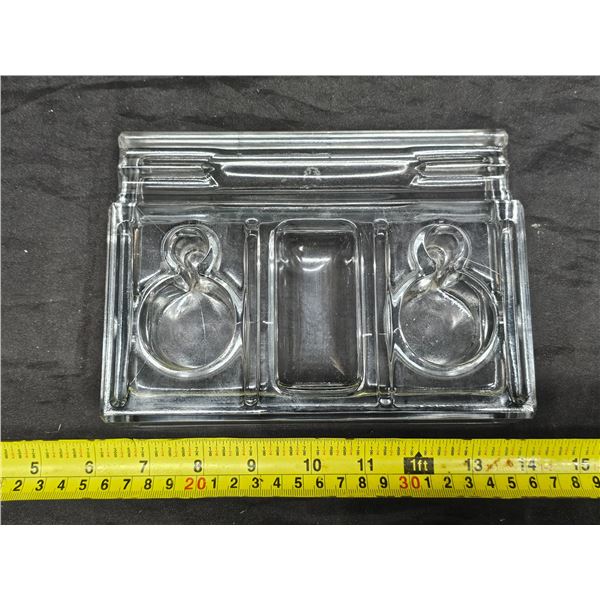 Antique Glass Inkwell