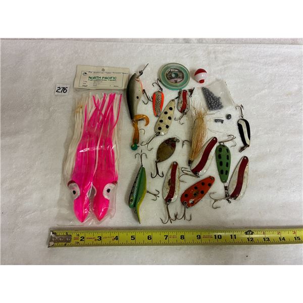 Pink Squid & Fishhooks