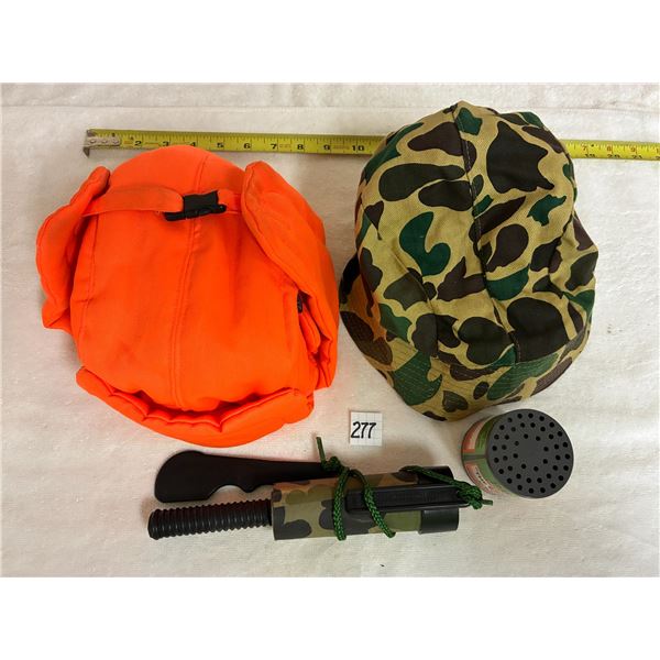 (2) Hunting Hats & Game Calls