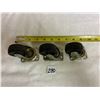 Image 1 : (3) 2 ½” Swivel Castors