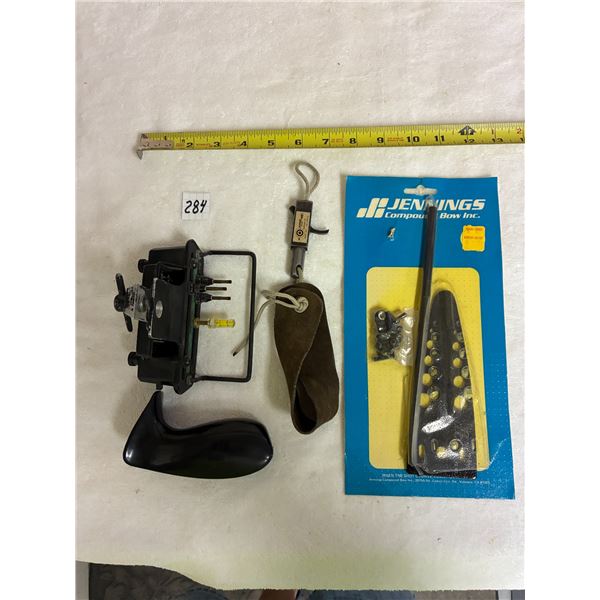 Lot of Archery Items – Bow Sight, Release, etc.