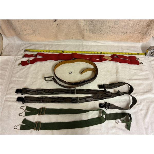 Camo Belt, (3) Pair Suspenders