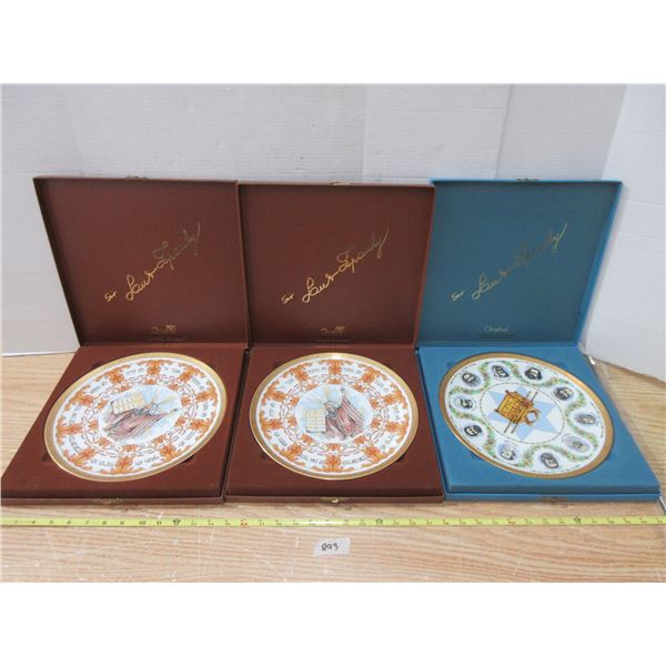 (2) 1979 Goebel Ispanky Collectors Plate ''The Ten Commandment'' and (1) 1981 Goebel Ispanky Collect