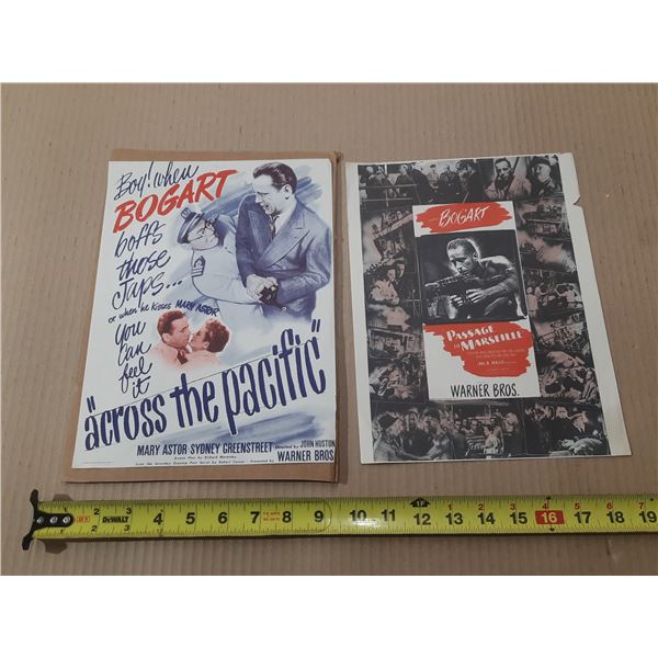 2 Bogart Movie Cards