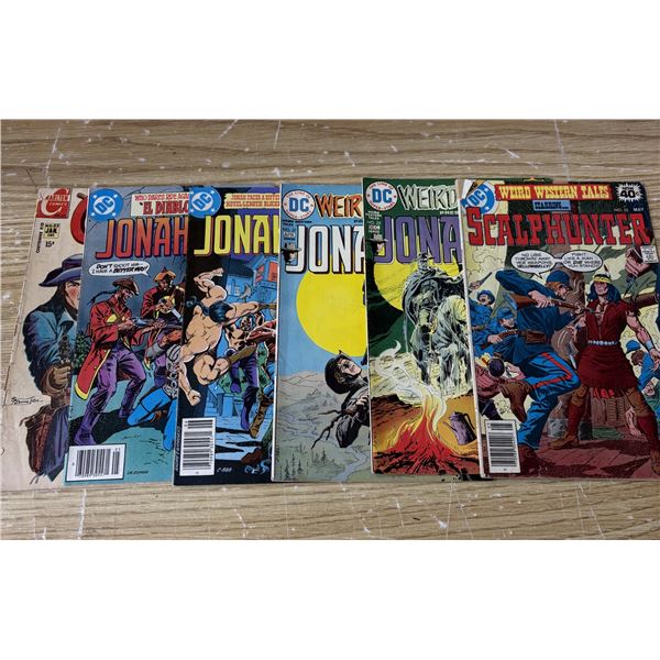 (6) Comics Jonah Hex #60 and #61 1982, Weird Western Tales #25, #26, 1974, #55 1971, and Cheyenne Ki