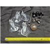Image 1 : (4) Castors & Assorted Hardware Lot