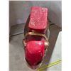 Image 4 : Red ceramic elephant statue- 23"L by 20"H