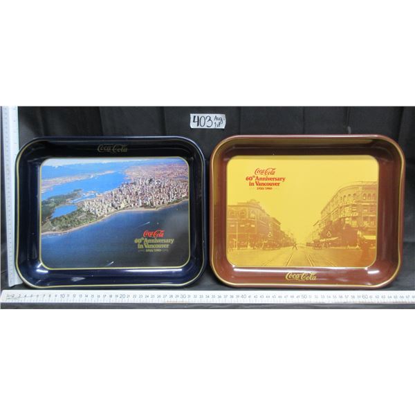 Coca Cola Trays 60th Anniversary in Vancouver 1920-1980