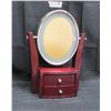 Image 2 : Gentleman's 2 side Shaving Mirror with 2 drawers
