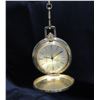 Image 2 : Quasar- swiss Made Pocket Watch With Chain- Working