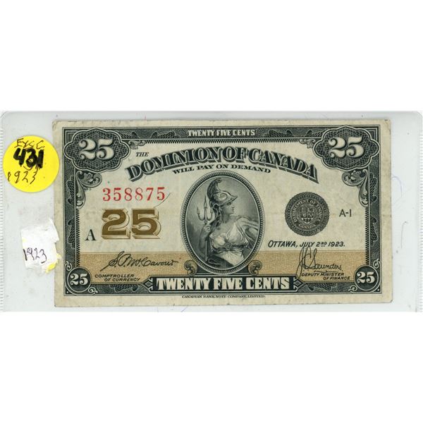 1923 Shinplaster Bill