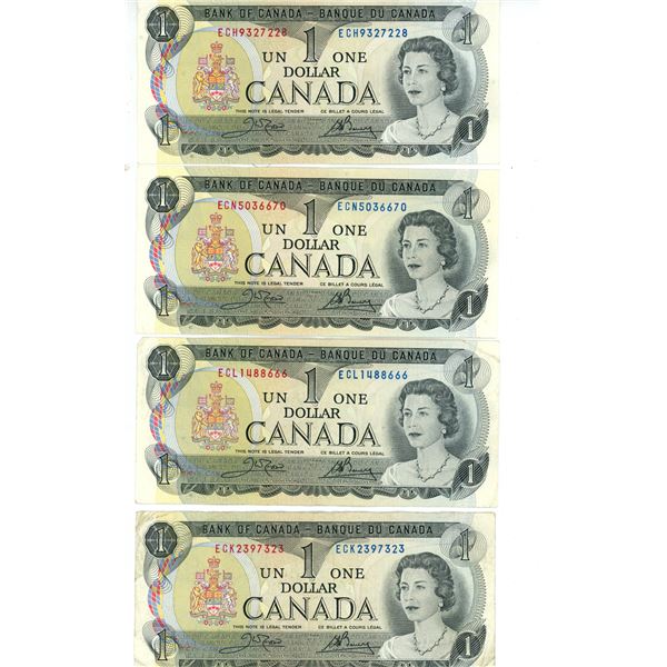 1973 Row, Bowey Bills 2 uncirculated