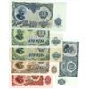 Image 1 : 6 1950'S Uncirculated Foreign Bills