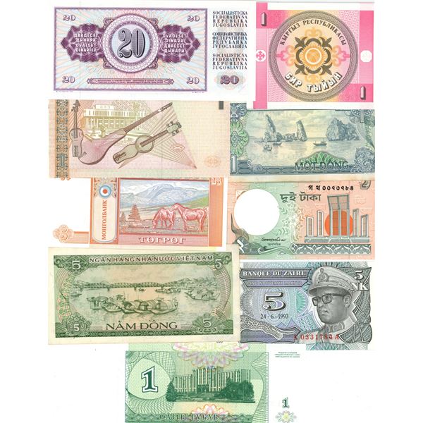 9 Vintage Uncirculated Bills