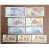 Image 2 : 9 Vintage Uncirculated Bills