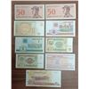 Image 3 : 9 Vintage Uncirculated Bills