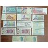 Image 2 : 14 Uncirculated Foreign Vintage Bills