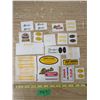 Image 1 : Mix Lot Decals or Stcikers , Cockshutt, Coca-Cola ,Ogilvie Flour, Licoln, Star Weekly, 21 Total