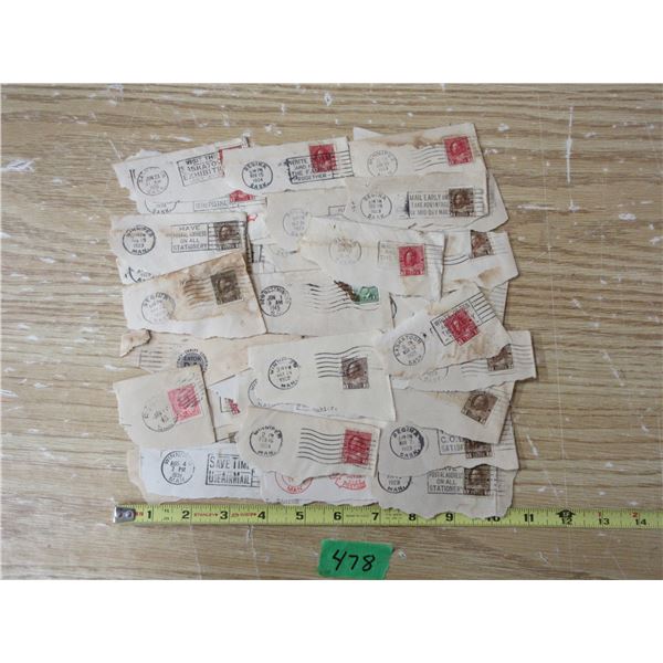 Lot 1920-30-40 Postage Stamps Used