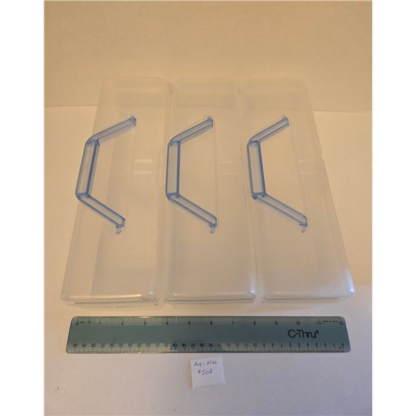 Set of Three Plastic Storage Boxes