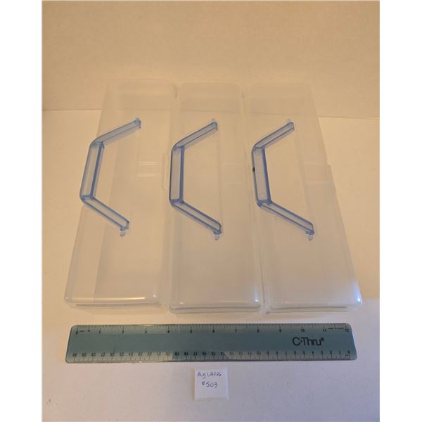 Set of Three Plastic Storage Boxes