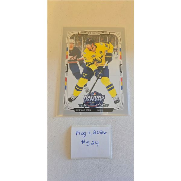 Erik Karlsson Four Nations Card