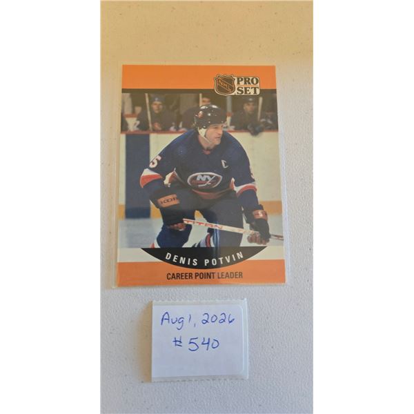 Denis Potuin Career Point Leader Card
