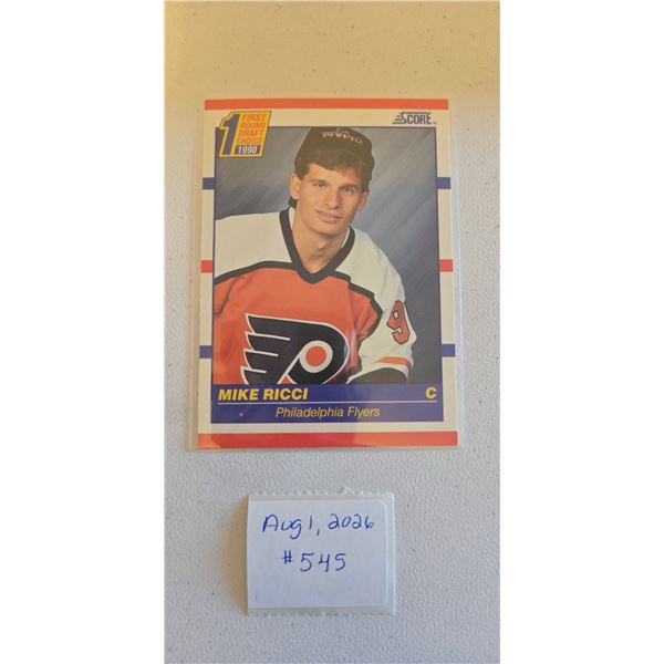 Mike Ricci First Round Draft Choice Card