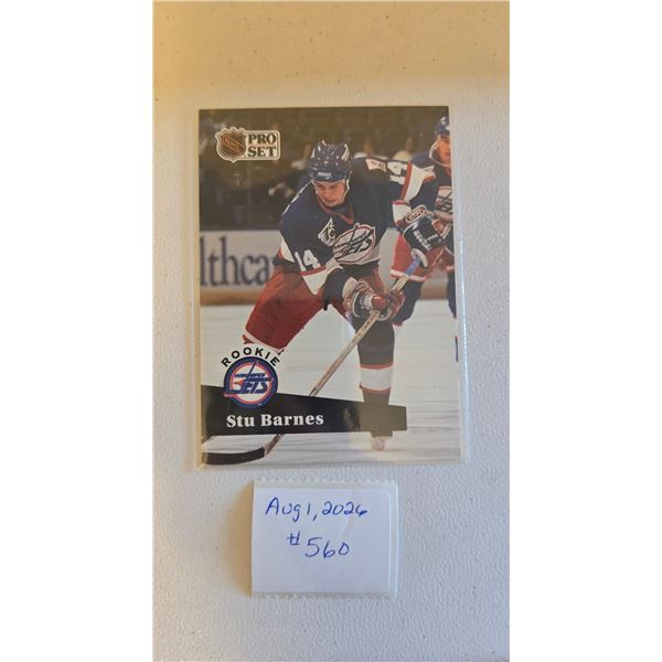 Stu Barnes Rookie Card