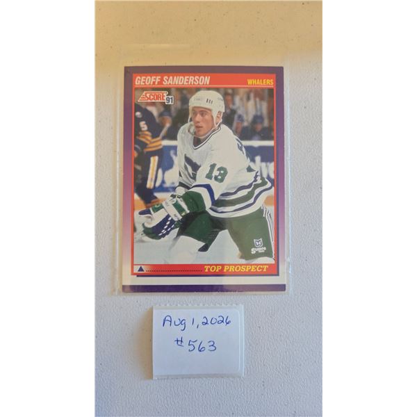 Geoff Sanderson Top Prospect Card