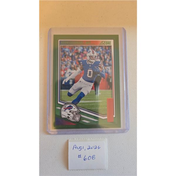 Keon Coleman Green Parallel Card
