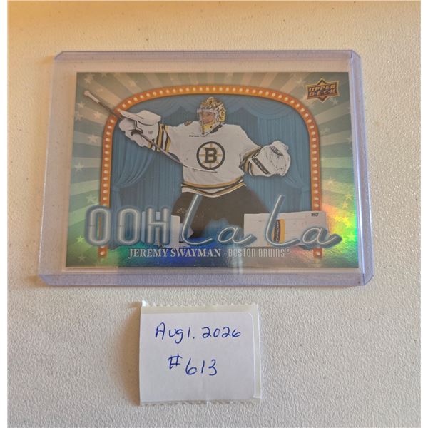 Jeremy Swayman Insert Card