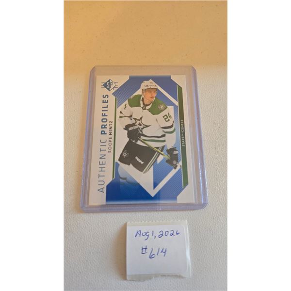 Roope Hintz Authentic Profiles Blue Card