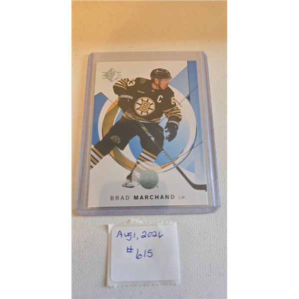 Brad Marchand Blue Parallel Card