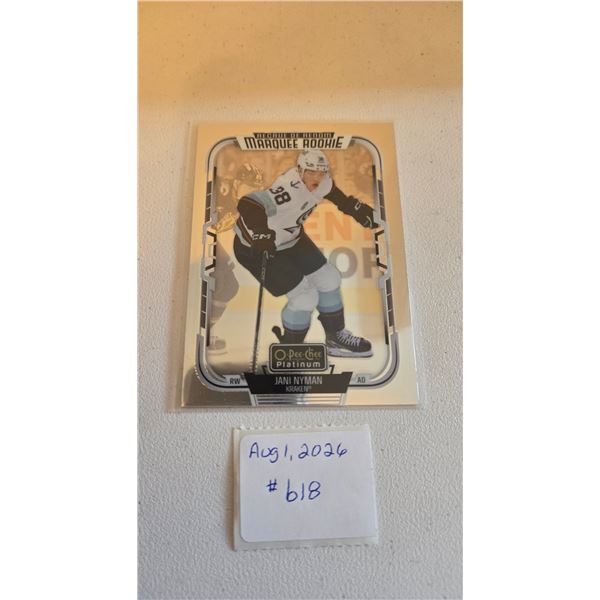 Jani Nyman Marquee Rookie Card
