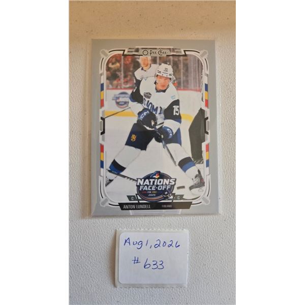 Anton Lundell Four Nations Card