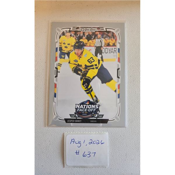 Jesper Bratt Four Nations Card
