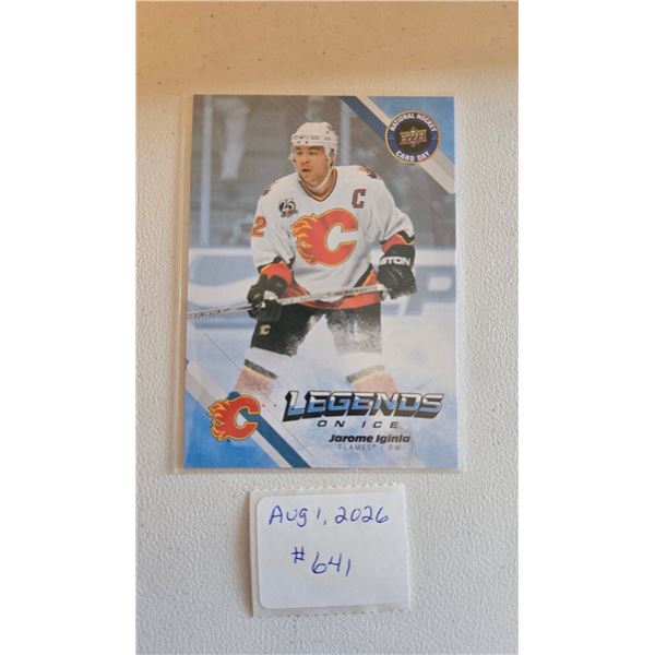 Jarome Iginla Legends on Ice Card