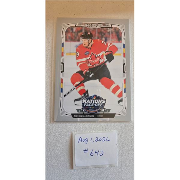 Nathan MacKinnon Four Nations Card
