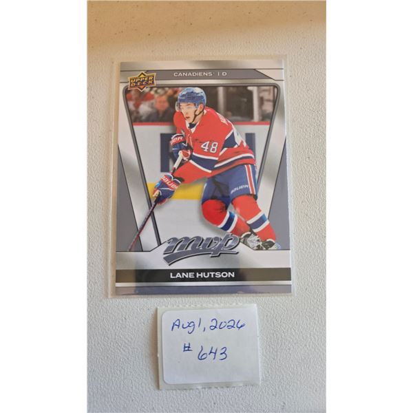 Lane Hutson Card