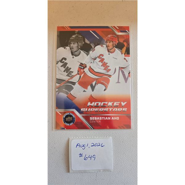Sebastian Aho Hockey Superstars Card