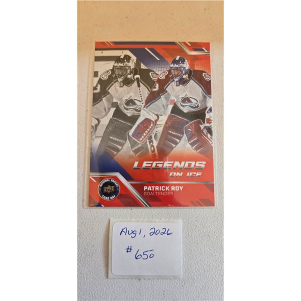 Patrick Roy Legends on Ice Card