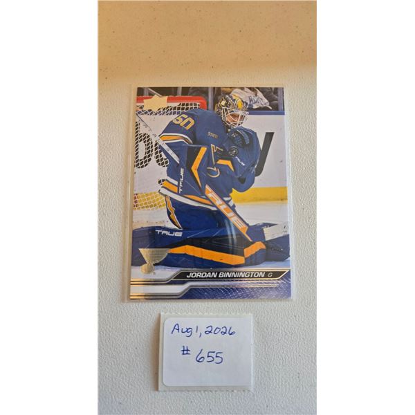 Jordan Binnington Card