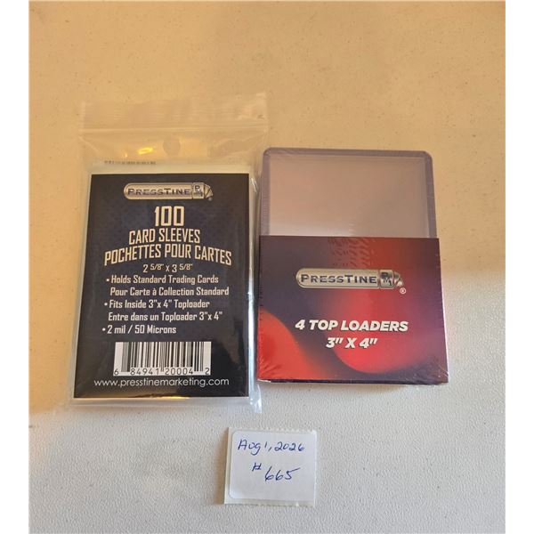 Sleeves and Toploaders