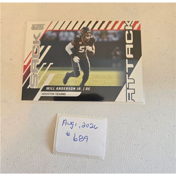 Will Anderson Jr Insert Card