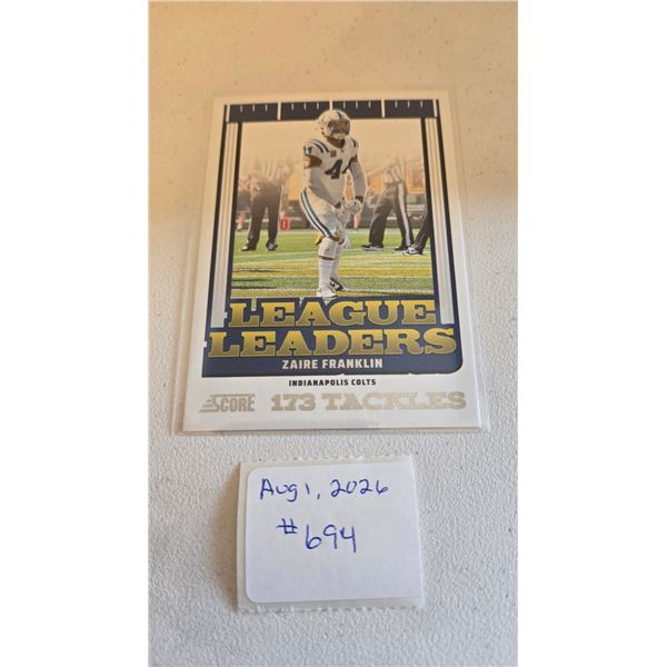 Zaire Franklin Insert Card