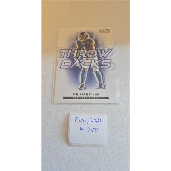 Malik Nabers Insert Card